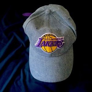 Denim Los Angeles Lakers dad hat